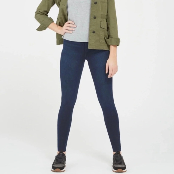 SPANX‎ Jean-ish Ankle Leggings in Twilight Rinse - Picture 1 of 14